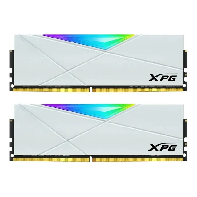Memoria RAM Spectrix D50 gamer color white 32GB 2x16 XPG AX4U320016G16A-DW50