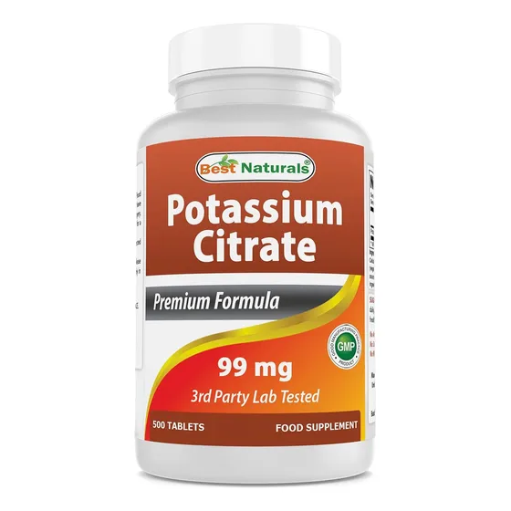Citrato De Potasio 99 Mg 500 Tabletas Best Naturals
