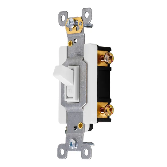 Interruptor Ge Heavy-duty Unipolar 20a/120v Ac Blanco