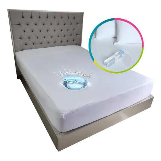 Protector Colchón Impermeable Cama Doble Hogareto 