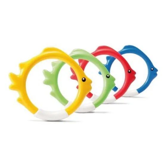 Anillos para fondo de piscina Intex 55507, colores amarillo, azul, verde y rojo