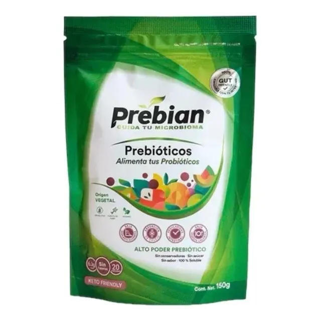 Prebian Prebióticos Para Probióticos Fibra Vegano 150gr