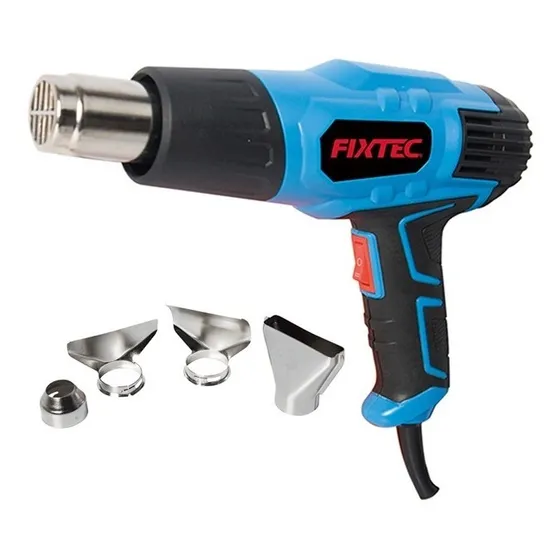 Pistola Calor Profesional 2 Temperaturas 4 Boquillas Fixtec