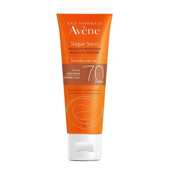 Avène Protetor Solar Toque Seco Emulsão Color Fps 70 40g