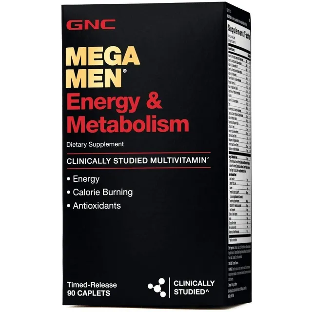  Energia Y Metabolismo,  Gnc. Mega Men 180 Tabletas  
