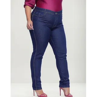 Kit 2 Calças Jeans Plus Size Cintura Alta Kit 2 Calças Jeans Plus Size Cintura Alta