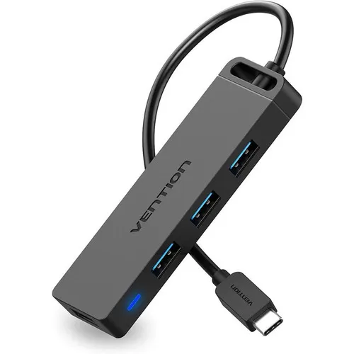 Hub USB tipo C con 4 puertos, divisor USB 3.0 de 5 gbps Vention