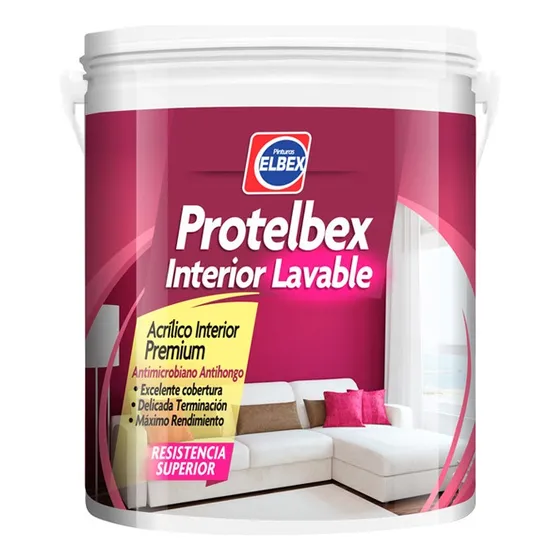 Protelbex Interior Lavable 4 Lts.