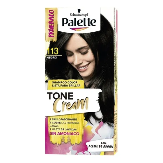 Tinte Shampoo Cabello Palette Tone Crea - mL a $684