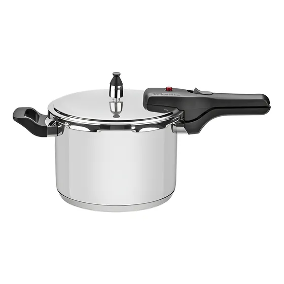 Tramontina Panela De Pressão Inox 6l Fundo Triplo Brava Cor Prateado