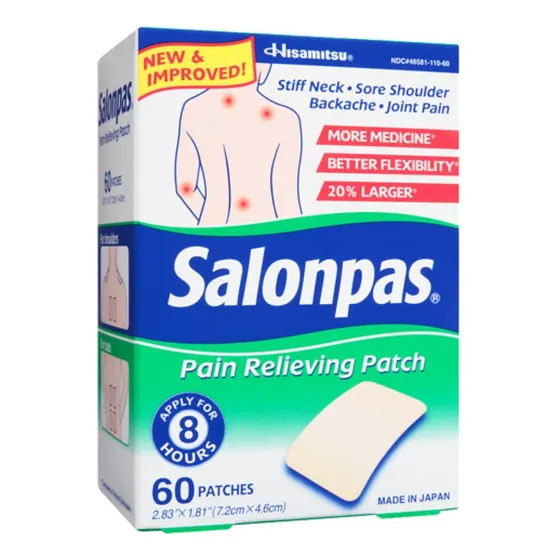 Parches Para Aliviar El Dolor Salonpas 60 Parches (paquete D