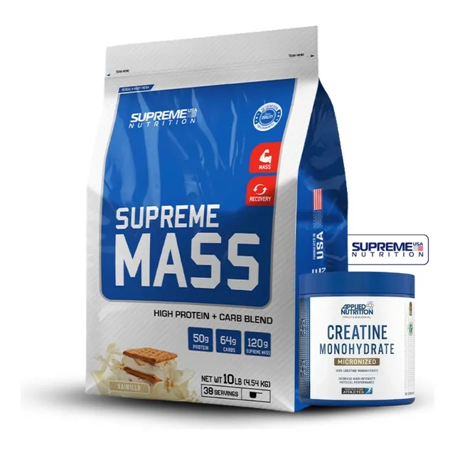 Supreme Mass 10lb Vainilla+creatina Applied 250gr Vainilla