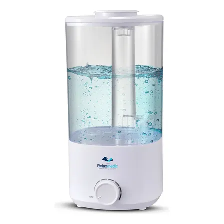 Umidificador Ayro 3l Com Névoa Contínua Relaxmedic Branco 127/220v