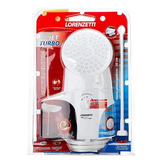 Ducha Lorenzetti Top Jet Turbo Multitemperaturas 5500w 127v