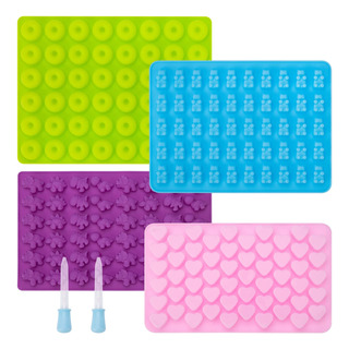 4 Paquetes Moldes De Gomitas De Silicona, Mini Molde De 4 Paquetes Moldes De Gomitas De Silicona, Mini Molde De