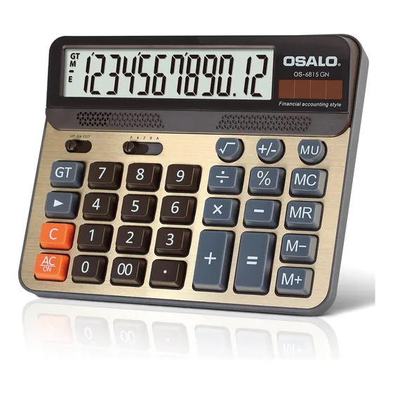 Calculadora De Escritorio Pendancy Os-6815gn Con Pantalla Lc