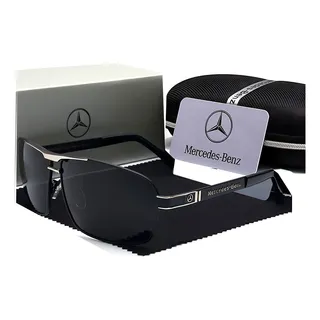 Ăculos De Sol Mercedes-benz Proteção Uv400 Cor Preto E Prateado Ăculos De Sol Mercedes-benz Proteção Uv400 Cor Preto E Prateado