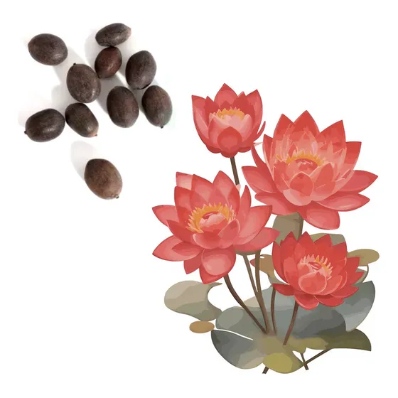 Semillas Flor De Loto Variedades Alta Germinación 10 Uds.