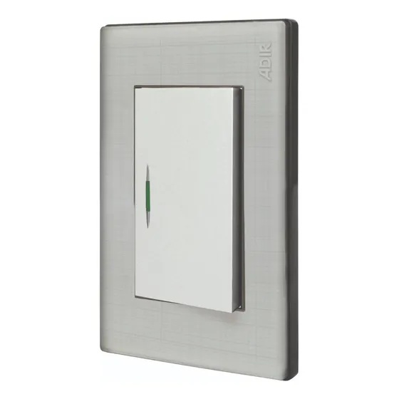 Placa Metálica 1 Apagador Sencillo 10 Pzas Adir 4670