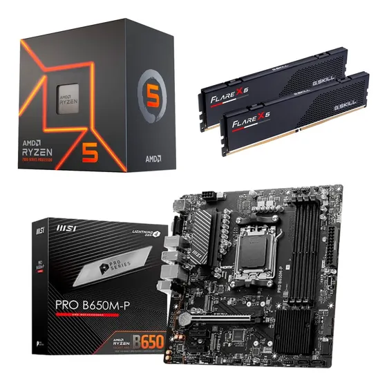 Combo Ryzen 5 8600g + Tarjeta Madre B650m + Ram 32gb Ddr5