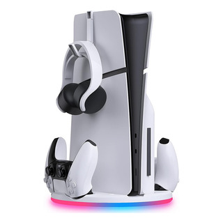 Suporte Com Carregador De Controlador Duplo Para Ps5 Slim Suporte Com Carregador De Controlador Duplo Para Ps5 Slim