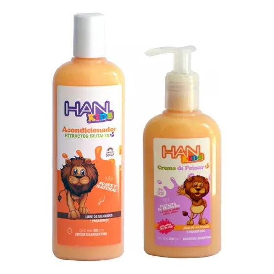 Combo Han Kids Acondicionador + Crema Peinar Niños 200ml