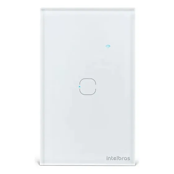Interruptor Inteligente Touch WI-FI 1 Tecla Eiw 1001 Intelbras Branco