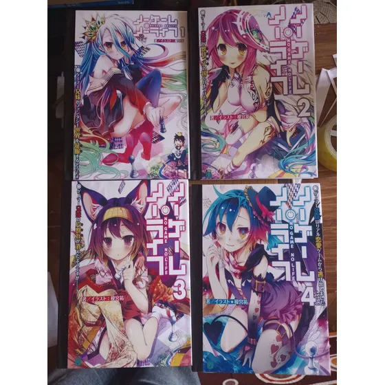 Libro Novela Ligera No Game No Life 10 Tomos Español 