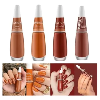 Impala Sertanejo - Kit 4 Esmaltes Cafuné Tå Escrito Terrosos Impala Sertanejo - Kit 4 Esmaltes Cafuné Tå Escrito Terrosos
