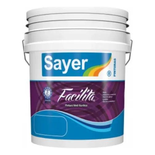 Facilita Pintura Lavable Sayer Color Blanco 19l Blanco Mate