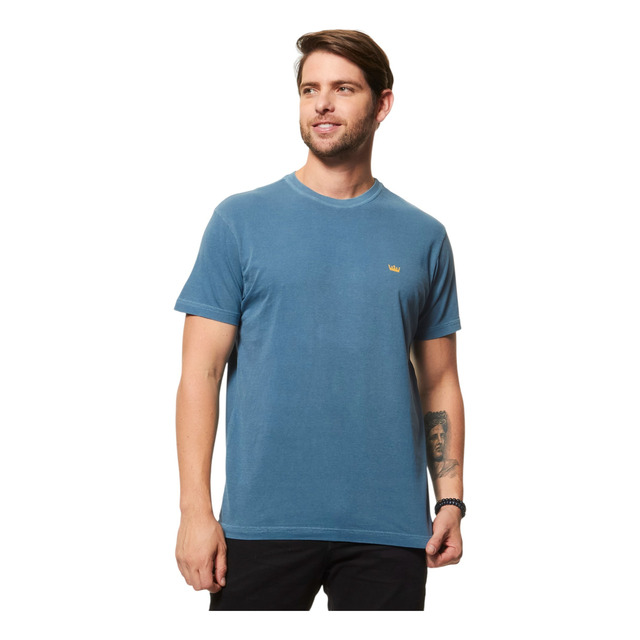 Camiseta Osklen Coroa Colors Stone Masculina Algodão Camiseta Osklen Coroa Colors Stone Masculina Algodão