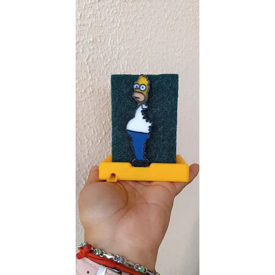 Portaesponja Homero Simpson Personalizado Regalo Corporativo