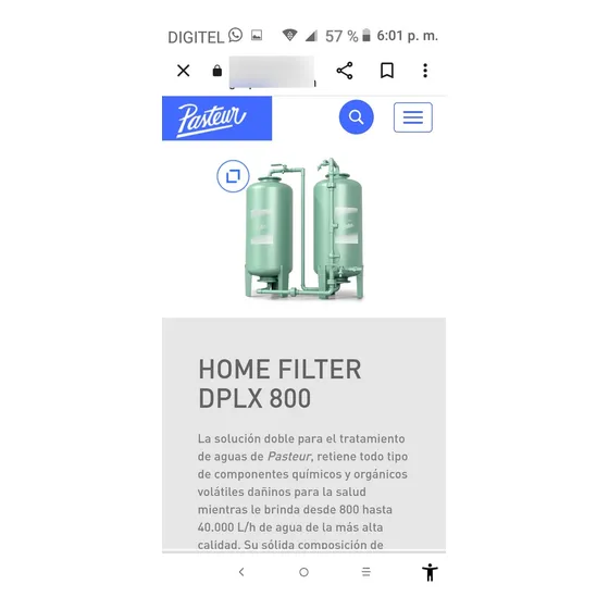 Home Filter Sistema Integral Agua Pura Casas Y Aptos