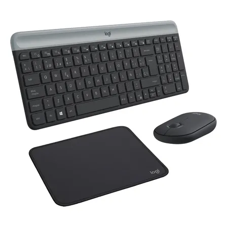 Kit Inalámbrico Teclado/mouse Logitech Mk470+ Mousepad Negro