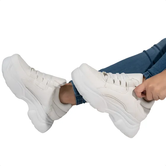 Zapatillas Mujer Moda Plataforma Sneakers Indra Varsovia New