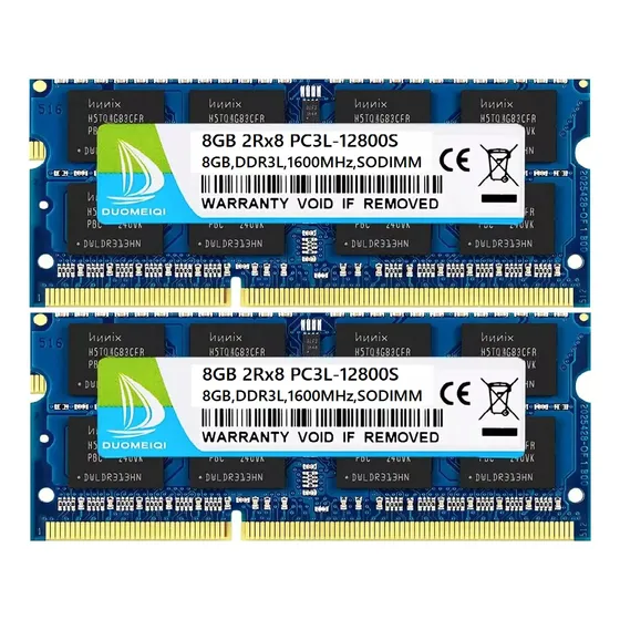 Memoria Ram Gamer Ddr3l-1600 sodimm Pc3-12800 16gb (2x8gb) Laptops Duomeiqi 204PIN