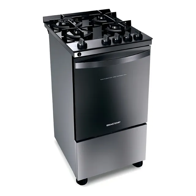 Fogão Brastemp BFO4VBR com porta com visor 127V - inox