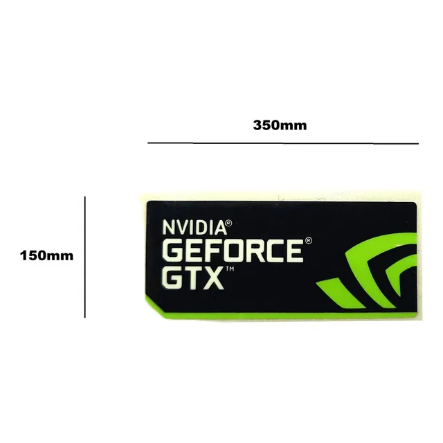 Sticker Video Nvidia Geforce Gtx Graphics Original 350mm