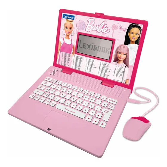 Laptop Educativa Bilingüe Barbie 124 Actividades Rosa
