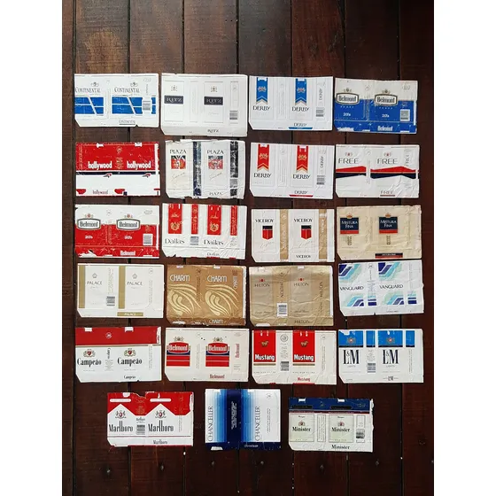 23 Maço Cigarro Antigo Classicos Anos 70 80 Sem Repetição N2