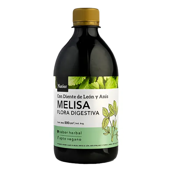 Melisa + Diente De León Y Anís Hepato Protector Natier 500ml Herbal