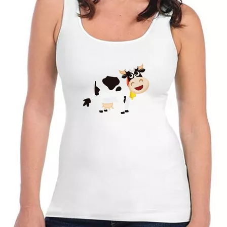 Musculosa Vaca Infantil Sonriendo