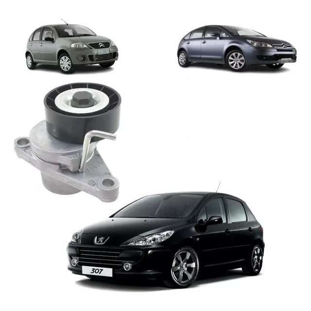Tensor Poli V Para Peugeot 208 307 1.6 16v Citroen C3 1.6