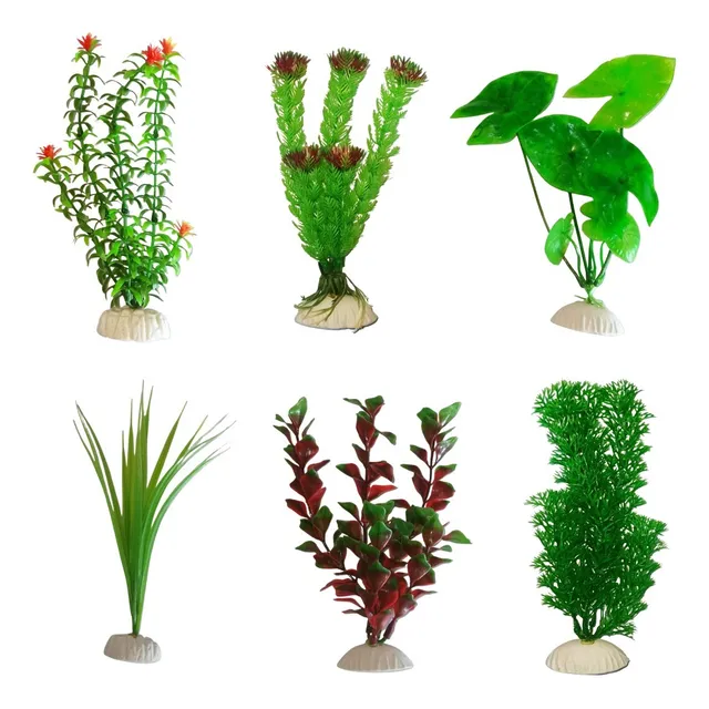 Plantas Artificiales Decorativas Para Acuarios 20 Cms