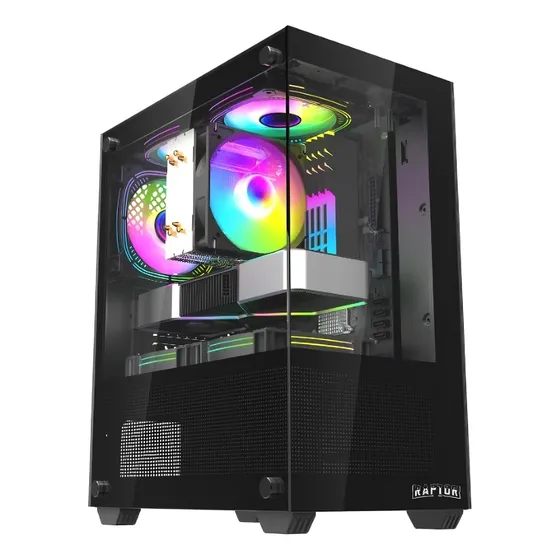 Gabinete Gamer Raptor Nova Prime Tg Mid-tower X2 Fan Rgb