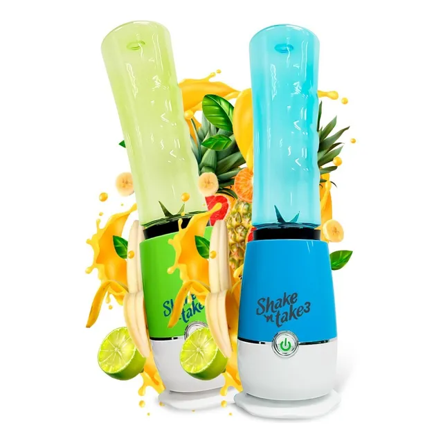 Licuadora portátil Shake N Take Portátil Licuadora personal verde con vaso de plástico 220V