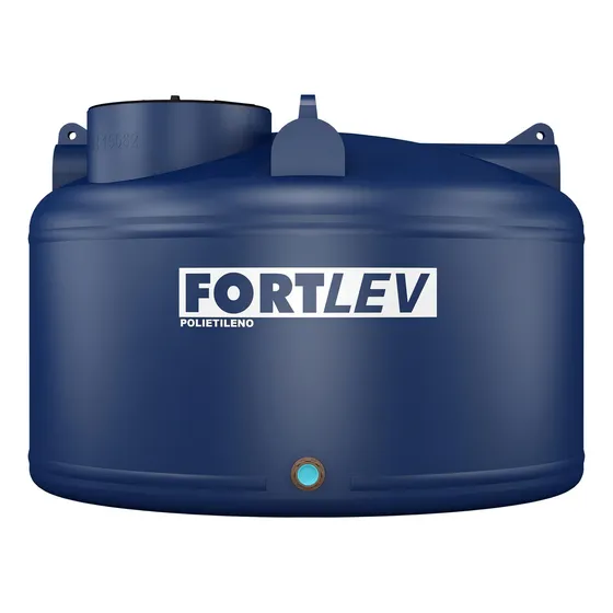 Tanque de água Fortlev Fortplus vertical polietileno 5000L azul de 1.51 m x 2.25 m