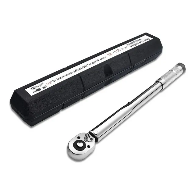 Llave Dinamométrica 3/8'' 19-110 Nm Shawty® Llave De Torque Torquimetro Herramientas Doble Dirección Con Hebilla Para Mantenimiento De Bicicletas Motocicletas