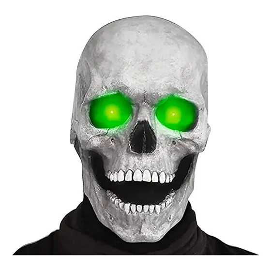Máscara Assustadora De Halloween Com Olhos Que Brilham