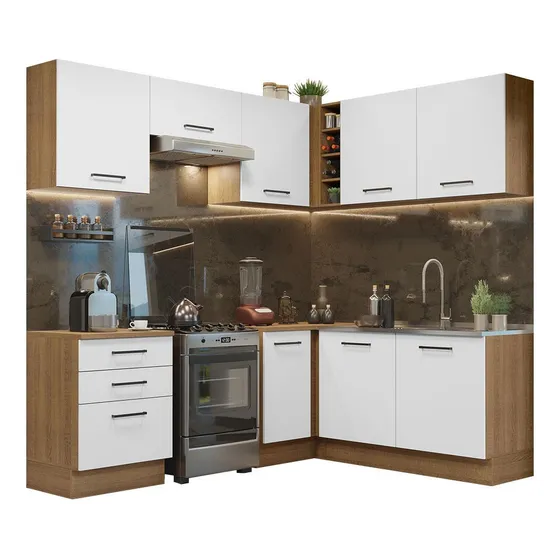 Cocina Integral Esquinera 399cmagata Madesa 02